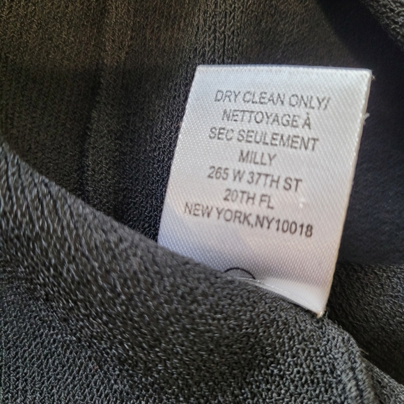 Milly Womens Size Lg. LBD Little Black Dress. Deep Front and Back V. - Picture 9 of 10